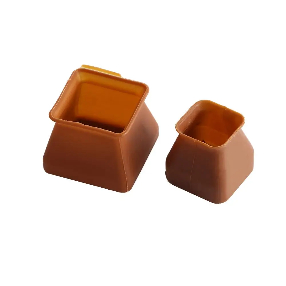 Square Non-slip Floor Protectors Silicone Table Feet Cover Feet Pads Chair Leg Caps Furniture Legs Protectors
