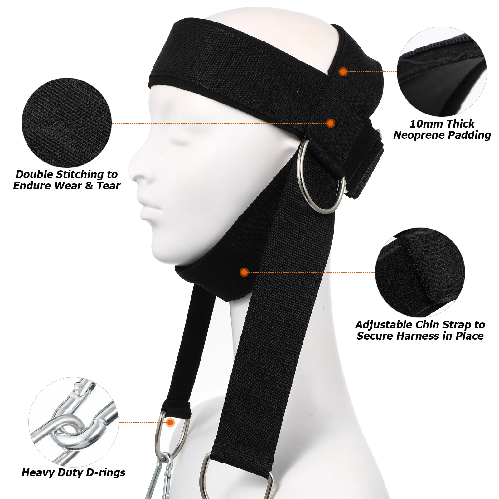 

Neck Trainer Head and Shoulder Weight Training Fitness Equipment Traction Device