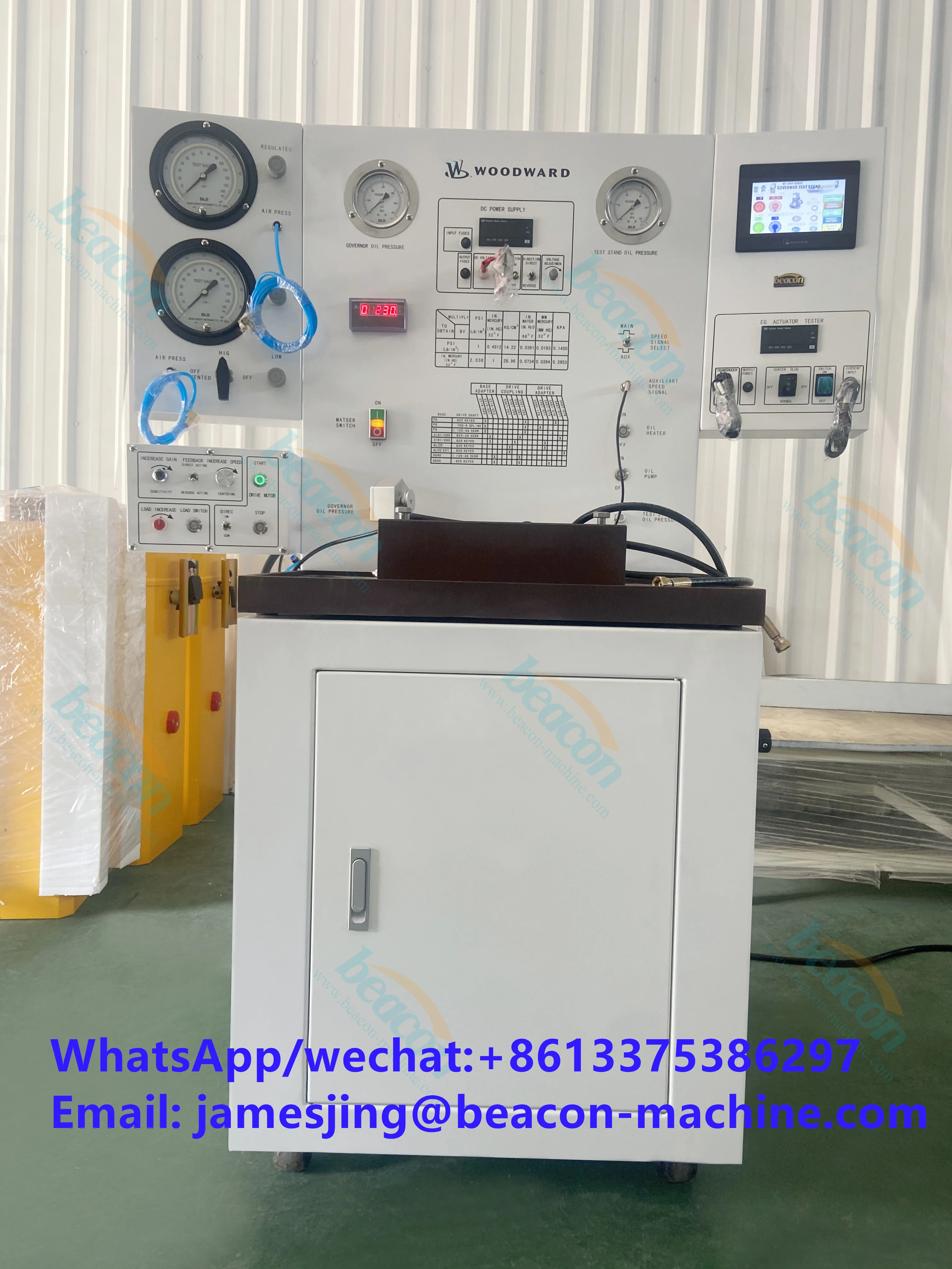 Boat engine repairing BK2000 Electronic wood ward overspeed Marine engine governor test bench stand for ship speed repair