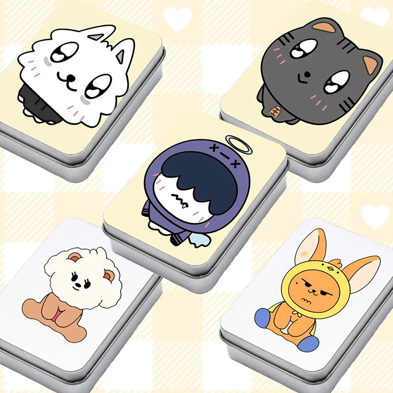 

Txt Коробка для хранения Мультяшное изображение Idol Card Beomgyu Коллекционный защитный чехол Изысканные заколки для волос Soobin Ювелирный пакет Подарок на день рождения