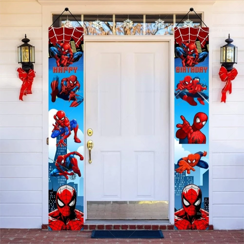 Spidey and His Amazing Friends Backdrop Spider-Man Birthday Party Decorations Boy Baby Gifts Kids Baby Shower Photo Booth Props view 6