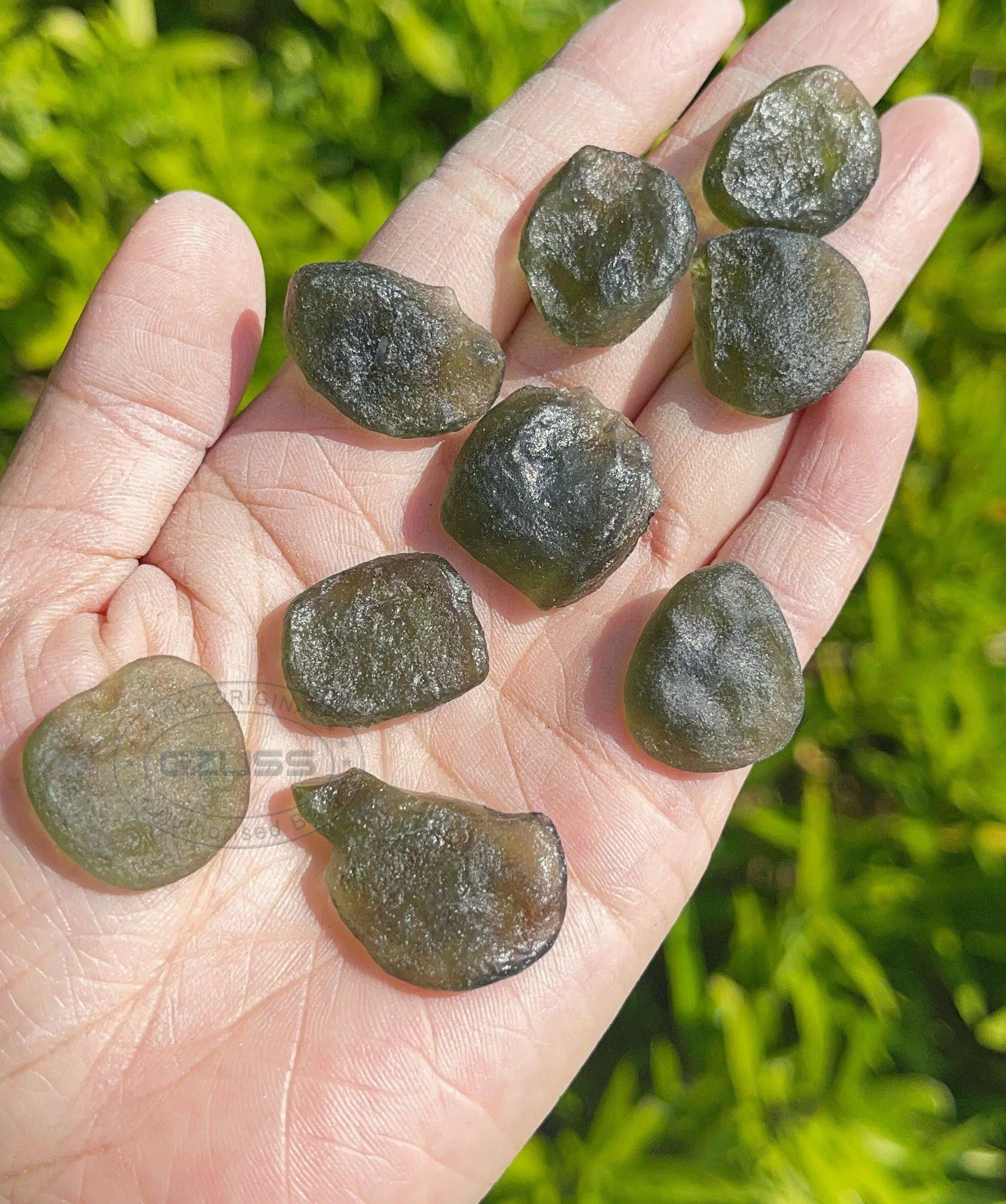 2-3cm Raw Moldavite Crystal Czech Republic Raw Moldavite Stone - Healing Crystals Stones - Raw Green Tektite Rough Moldavite