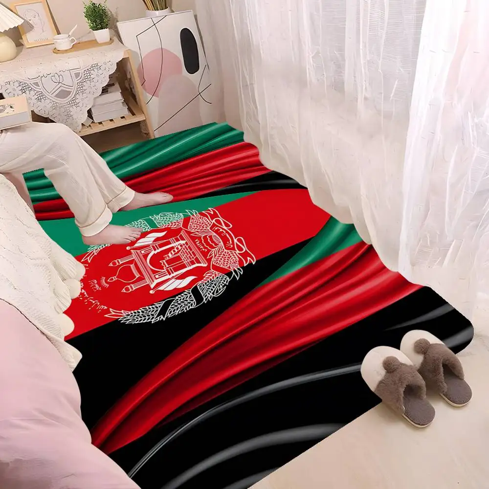 Afghan Afghanistan Flag Anmie Bathroom Mat Kids Room Bedroom Decoration Balcony Anti-Slip Doormat Living Room Welcome Rug