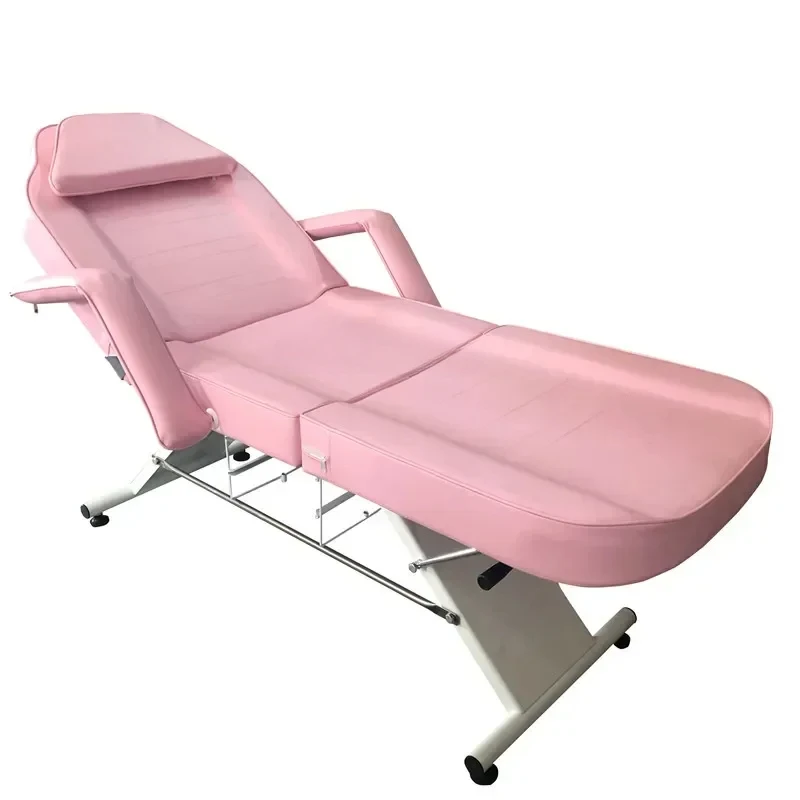 

Three-fold beauty bed foldable lifting tattoo embroidery bed iron frame, physiotherapy bed