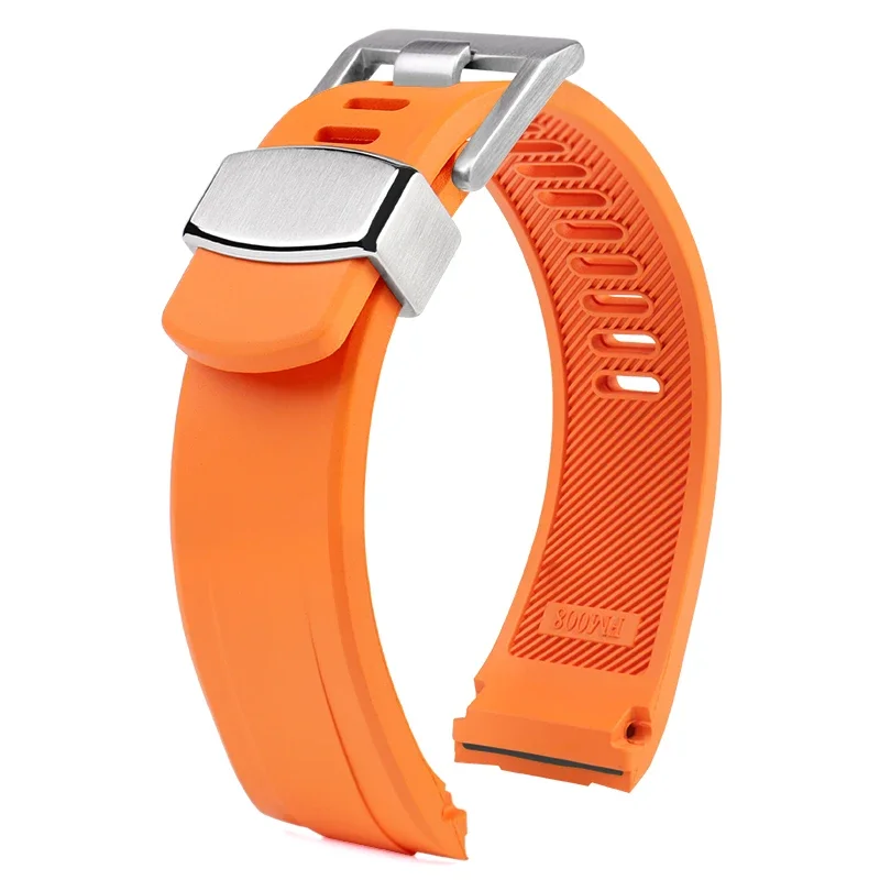 Fluorine Rubber Silicone Watch Strap for Seiko Abalone PROSPEX Series SRPE99K1 SRP777 SRP773 SRPC25 SRPA21 Watchband 20mm 22mm