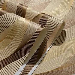 Fashion PVC Black White Silver Striped Wallpaper 3D Modern Living room Waterproof Vinyl Textured Stripe Wall paper papier peint
