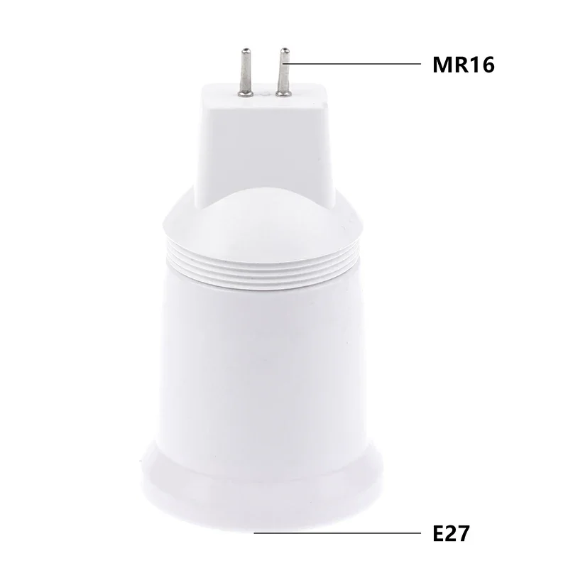 1Pcs MR16 G5.3 To E26/E27 Plug-in Lamp Holder Changed To Threaded Lampholder Lamp Holder Converter Adapter Screw Socket