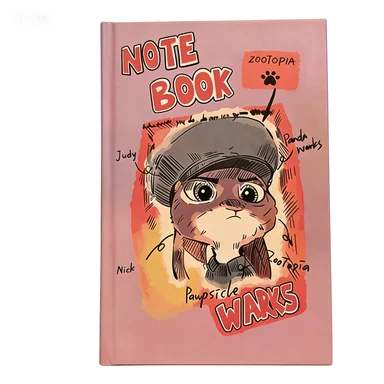 ديزني Zootopia2 أنيمي الطرفية أرنب جودي فوكس نيك دمية نموذج عالية الجمال النقدية تخزين كتاب طالب فضفاض ورقة دفتر هدية