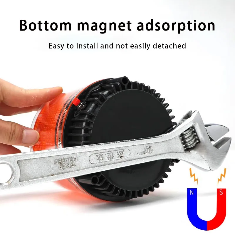 Luz de advertencia estroboscópica LED, baliza de emergencia, Base magnética para coche, control remoto inalámbrico, Auto 12-24V, luz intermitente roja, azul y amarilla, techo superior