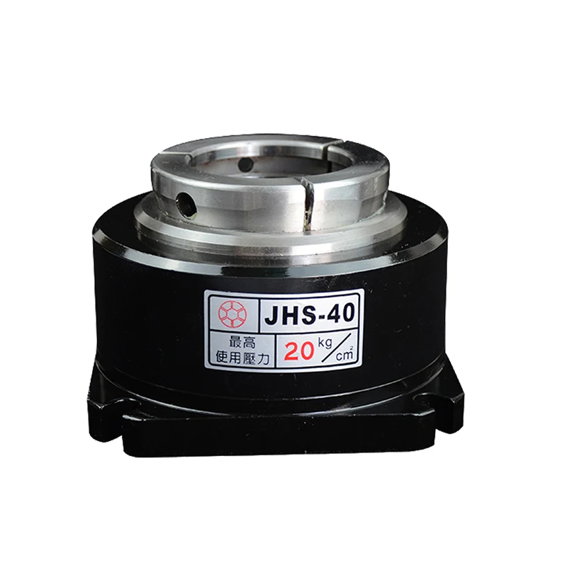 JHS series fixing through-hole collet chuck lathe vertical precision collet hydraulic chuck collet