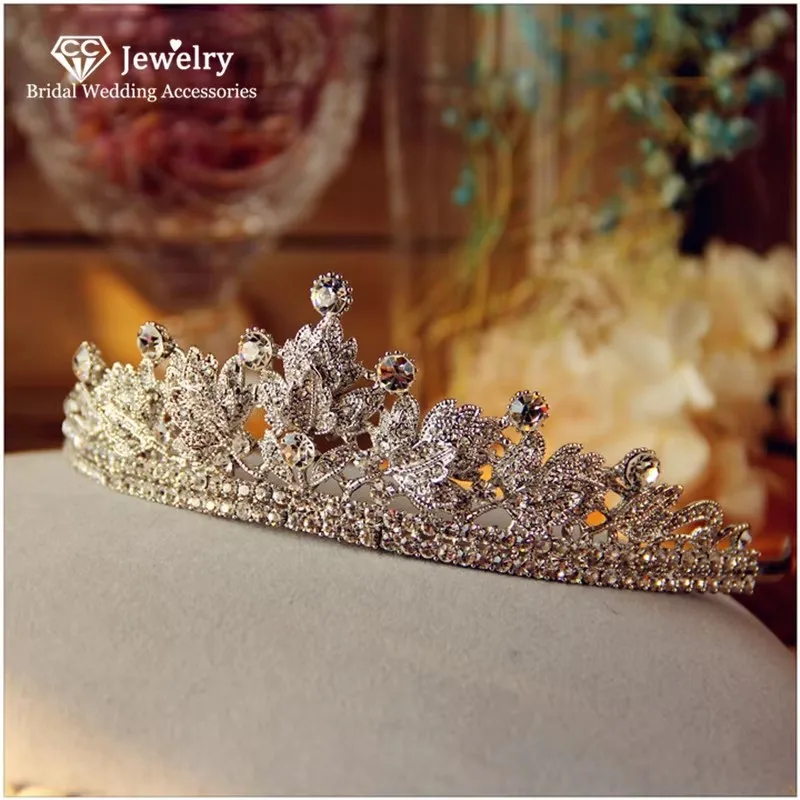

CC Crown Tiara Hairband Jewelry for Women Engagement Wedding Hair Accessories for Bridal Bridesmaids Party Beach Hairwear HG816