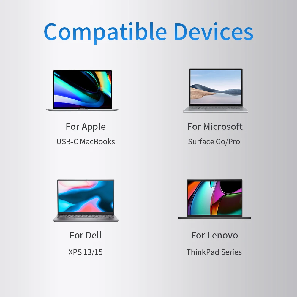 Портативное зарядное устройство KingMa, 65 Вт, сетевое зарядное устройство GaN PD типа C, зарядное устройство для ноутбука Dell 7275 7370 5420 5285 5520 XPS 13 3100 3400, адаптер, шнур питания