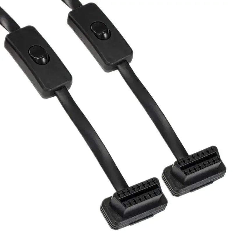 Car OBD2 with Switch, One in Two Bluetooth, Elm327 Figure Bar, Hud Junction Box, Ujia Flat Wire Extension Cable