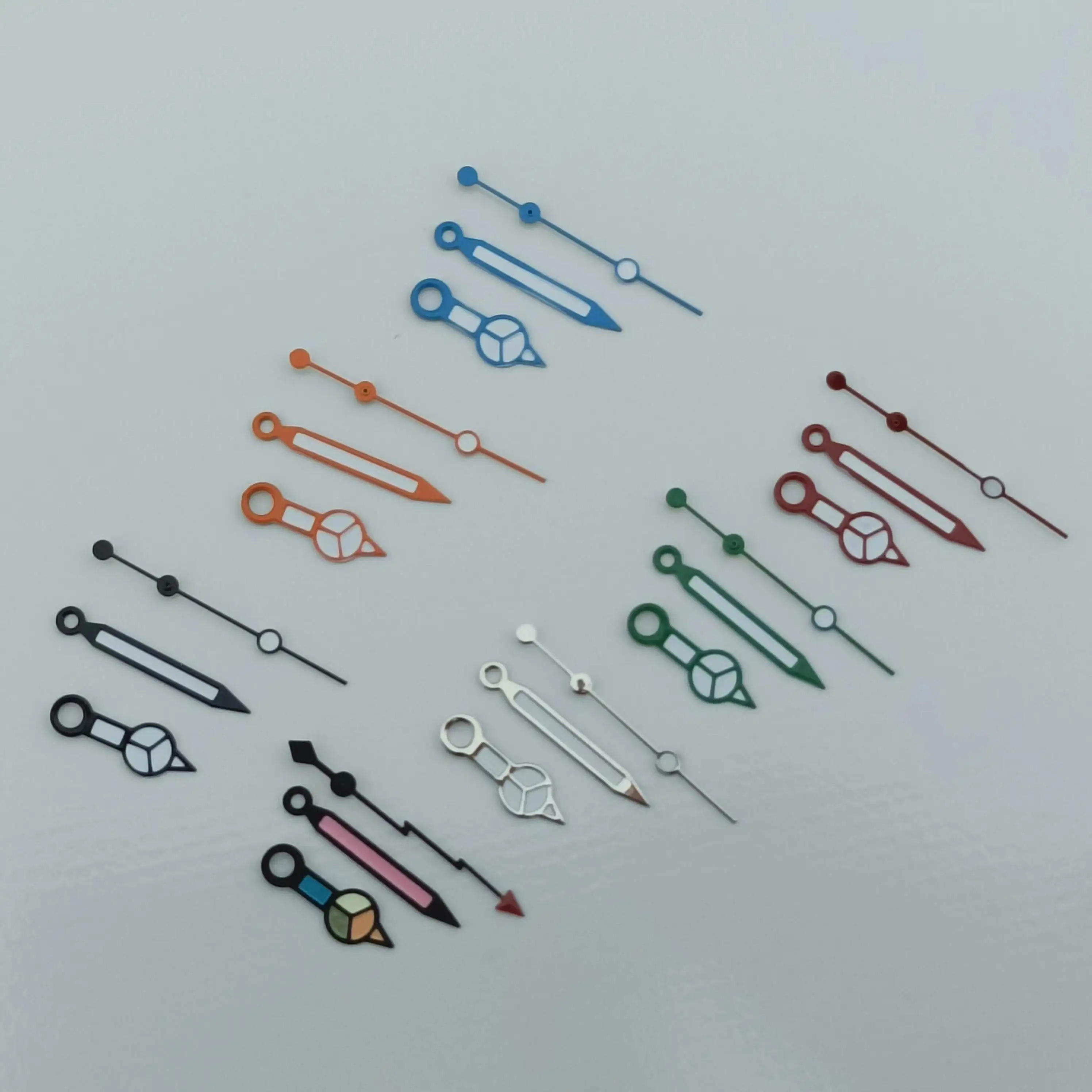 

Ice Blue Luminous NH35 Hands Silver Rose Gold Needle Deep Diving Watch Modified Accessories for NH35A NH36 Movement