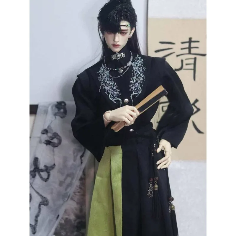 1-3-人形の服スーツ-75-センチメートル男性-bjd-人形用古代スタイルトップ-スカート-ウエストチェーンドレスアップギフトおもちゃ人形アクセサリー、人形なし