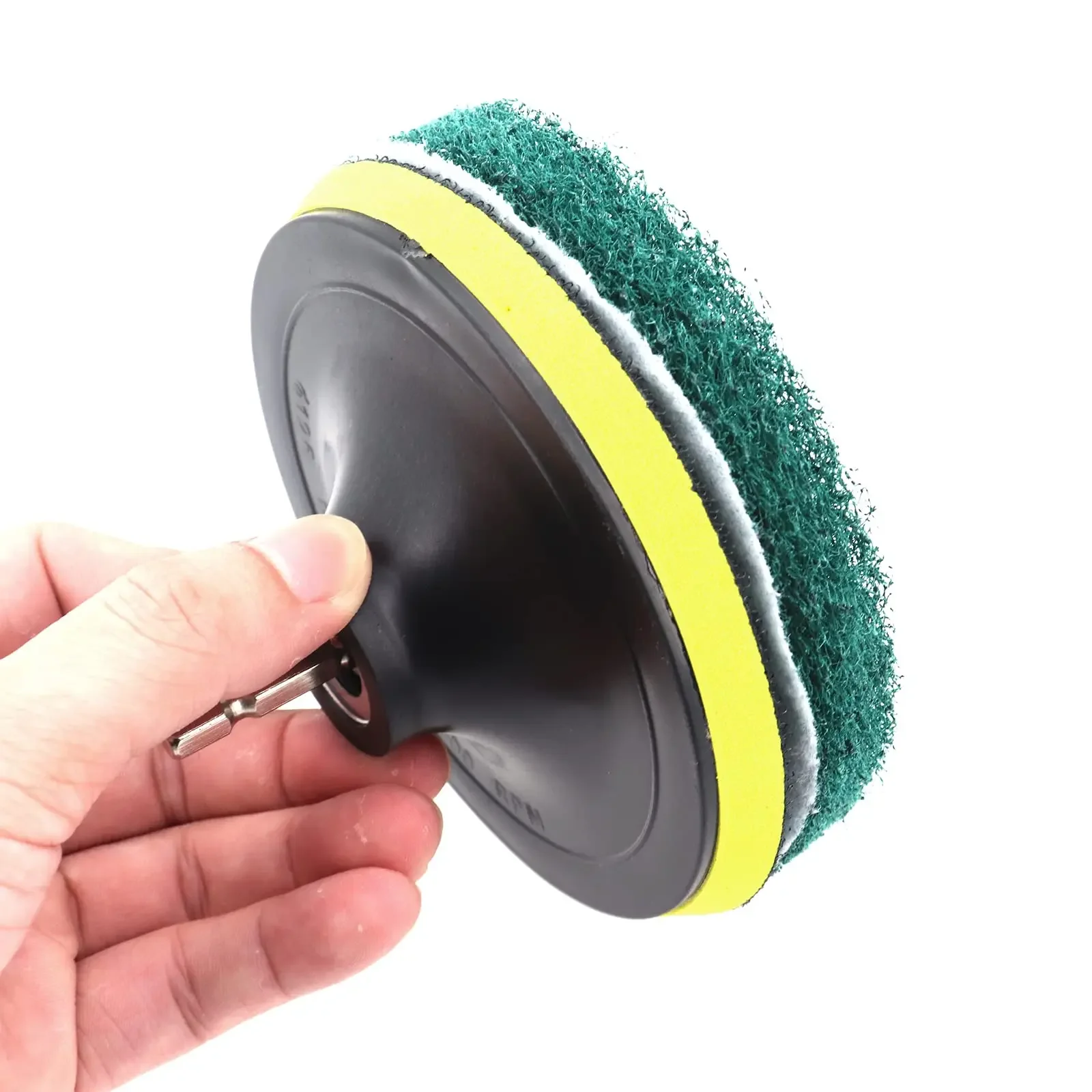 8 Pcs 4 Inch Electric Scrub Pads Grout Power Drills Scrubber Cleaning Brush Tub Cleaner Tools Kit for Grout Lines Corners Tiles