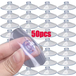 50/1PCS Transparent Suction Cups Hooks Mushroom Head Plasitc Self Adhesive Sucker Hanger Hook For Kitchen Bathroom Organizers