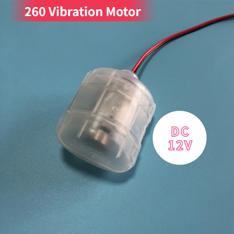 Micro 260 Vibration Motor DC12V with Plastic Case Shell 5000RPM for Electric Massager Vibrating Frog Feeder Strong Vibrator