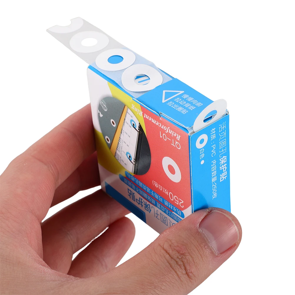 

750pcs Hole Reinforcement Stickers Self-Adhesive Paper Hole Repair Labels For Documents Books Certificates Ultrathin Strong