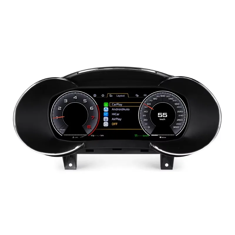 High Quality 12.3 Inch Digital LCD Digital Cluster With CarPlay Linux System Speedometer Dashboard for Audi A3 2013-2020