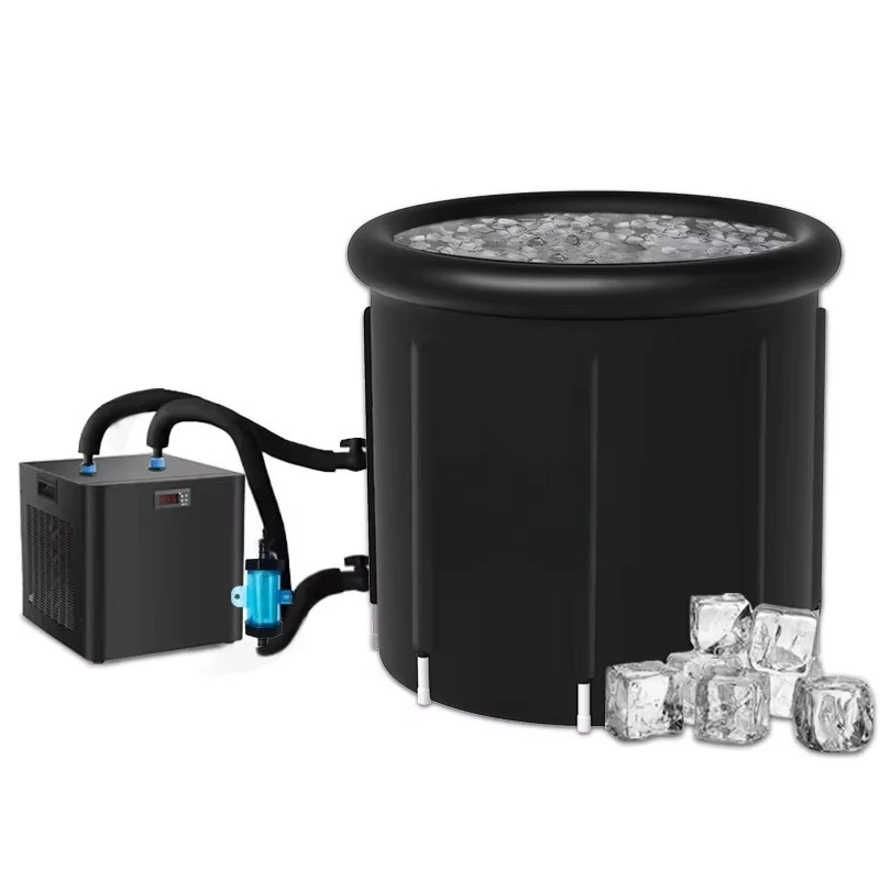 

Xiangyin Vanace 80*75cm 99gal Water Inflatable Healthcare Pool Cold Plunge Ice Tub Bath With 1HP Chiller For Athletes Sports