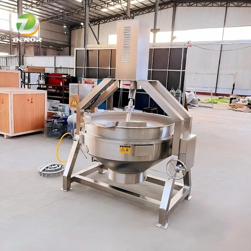 CE Automatic Steam Electric Heating Tilt Cooking Mixer Pot Machine Multi Claw Planetary Jacketed Kettle With Agitator