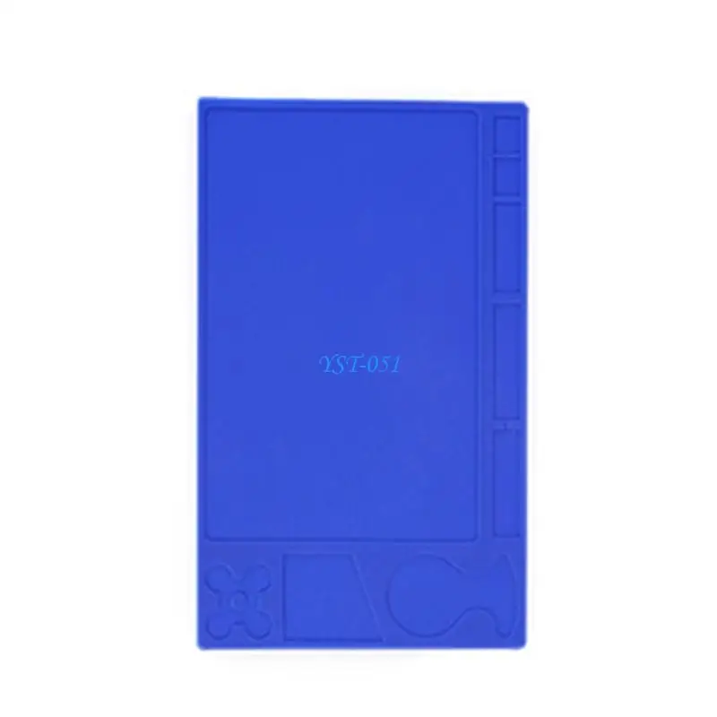 Estera soldadura silicona resistente calor E15A para estación trabajo reparación electrónica antideslizante