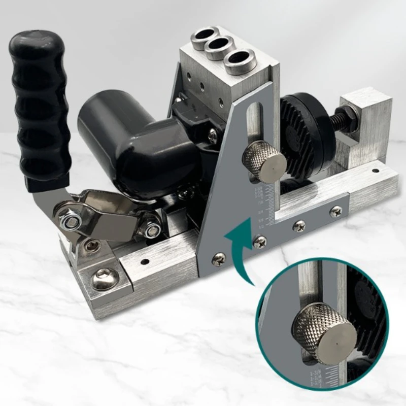 Pocket Hole Drill Guide Jig Kit Pocket Hole Jig For Collecting Dust For 15° Angled Holes Woodworking Tools For Strong Joints