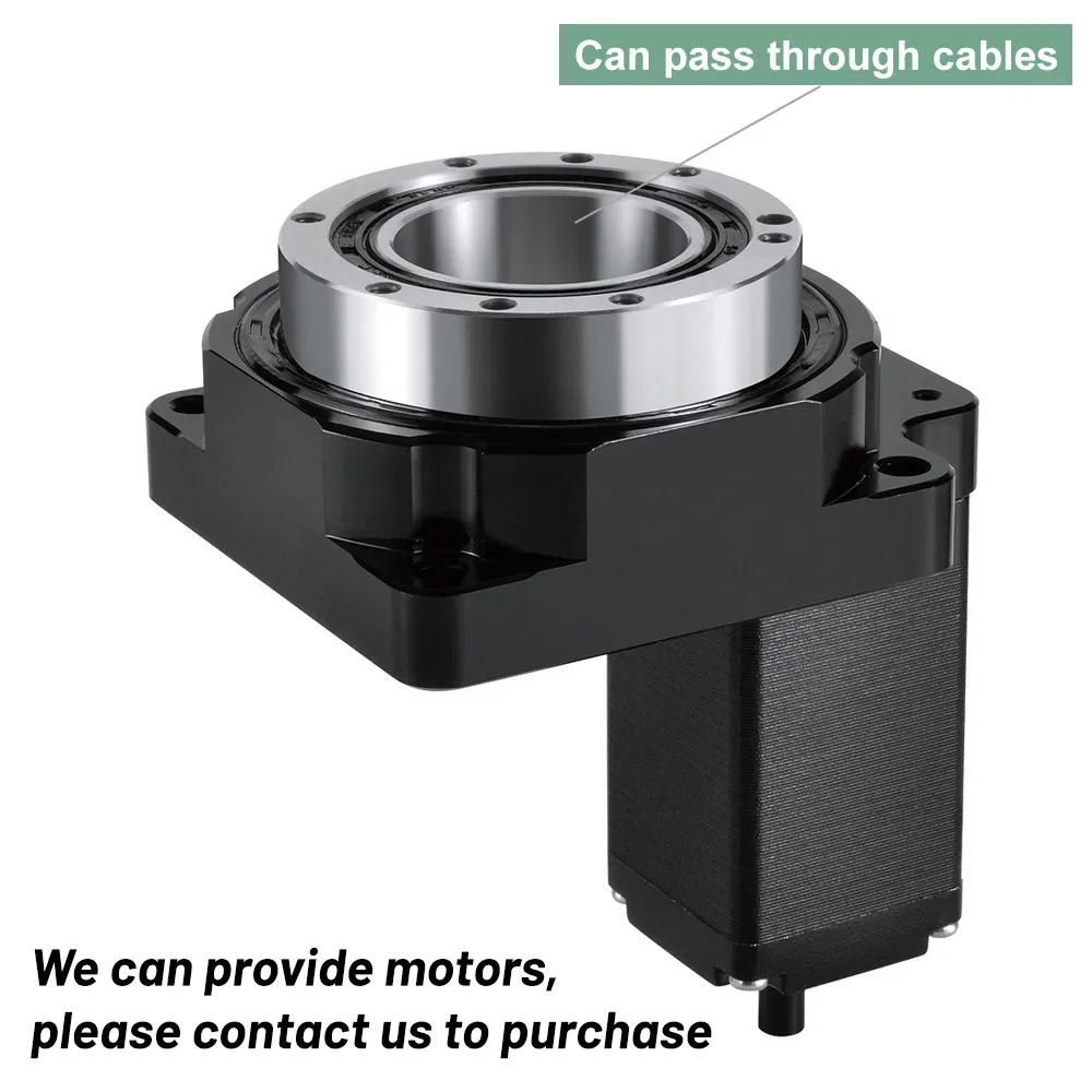 CNC Hollow Rotating Actuator Platform Laser Marking Rotary Table Indexing Plate Motorized Turntable Circular Positioning 4 axis