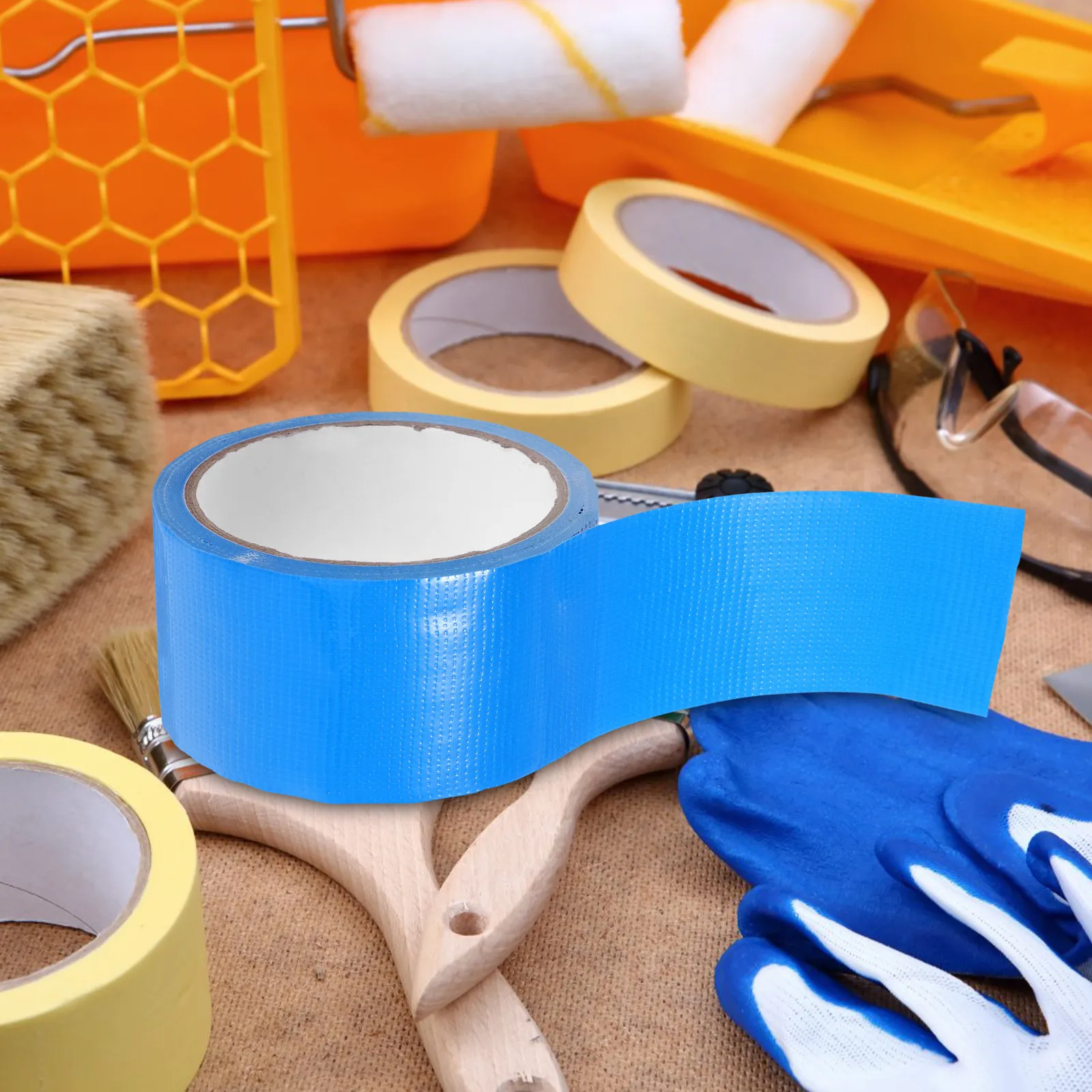 Lot de 6 rouleaux de ruban adhésif coloré amusant, imperméable et résistant à l'usure, pour projets de bricolage, décoration de mariage, fournitures artisanales en gros