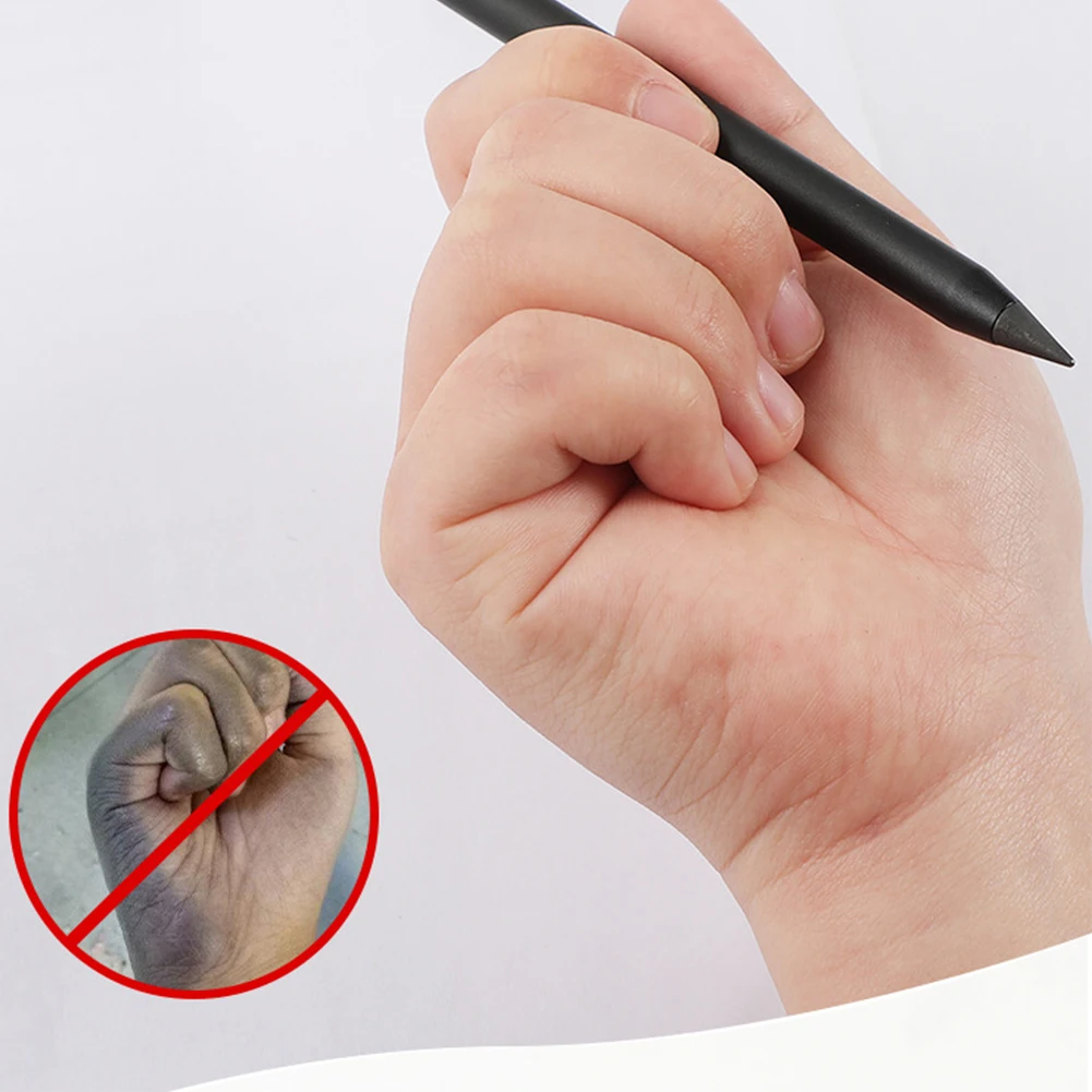 Lápis HB Nib substituível para escrever e desenhar, pintura eterna, papelaria reutilizável estudante, material escolar, lápis Inkless, 3pcs