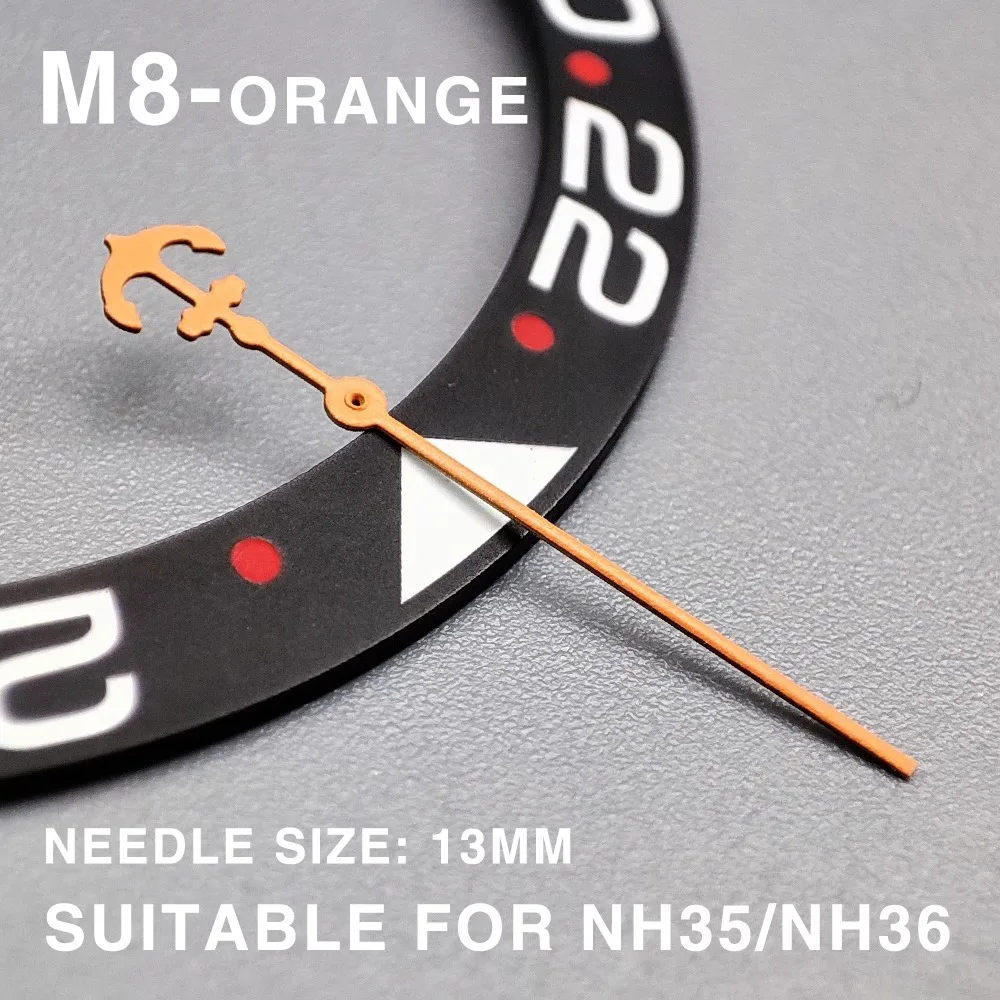 Metal big seconds SKXOO7 hands Mechanical abalone watch hands NH35 NH36 4R calibre