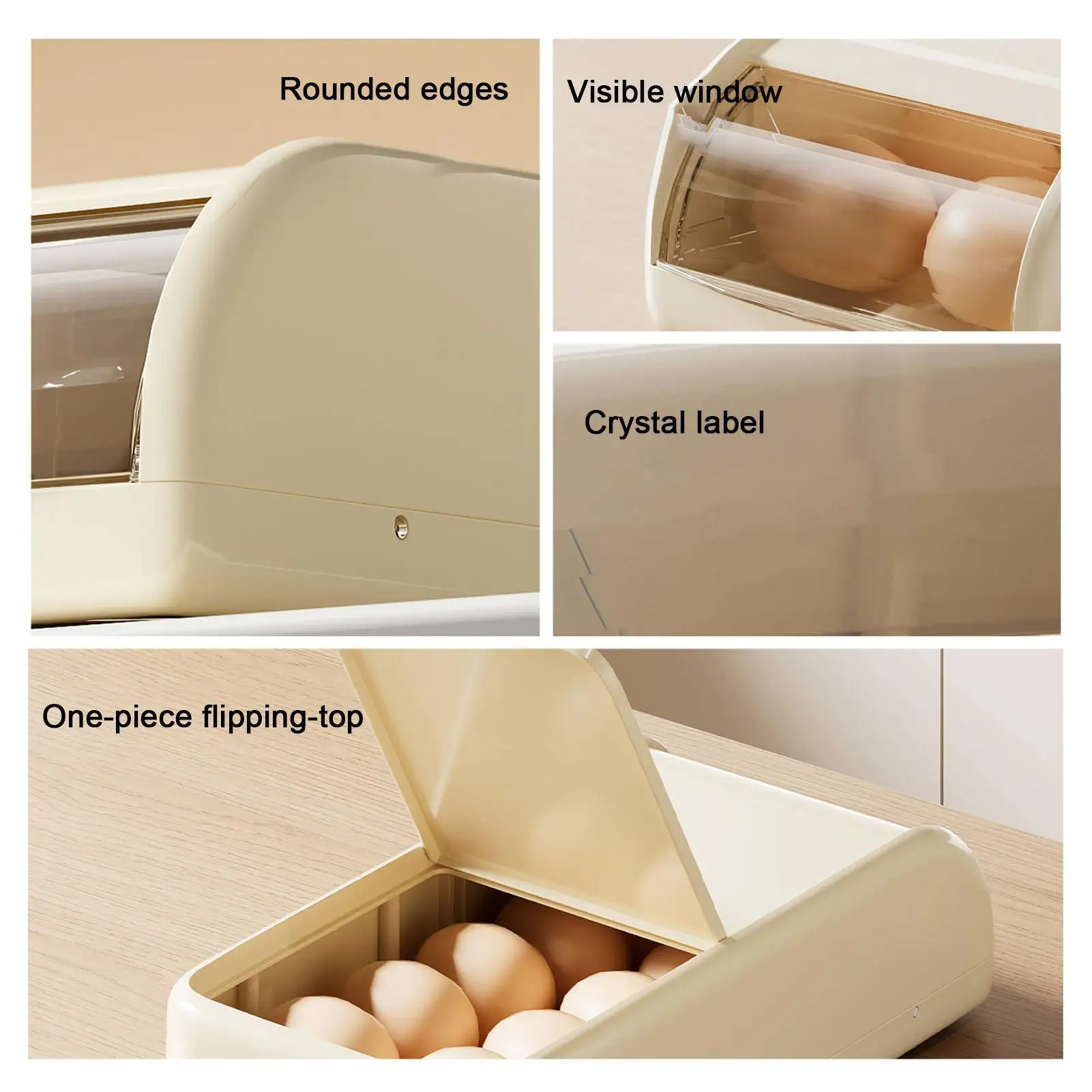 

Fridge Egg Holder Auto Sliding Egg Storage For Fridge Refrigerator Auto Rolling Holder For Home Drawer Kitchen Apartment