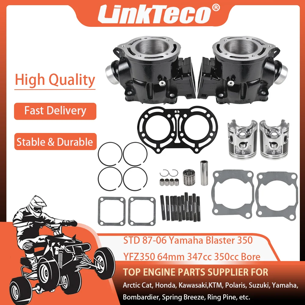 87-06 STD Bore 64mm 347cc 350cc Engine Cylinder Piston Ring Gasket set Top End Kit For Yamaha Banshee 50 YFZ350 2GU-11321-00-00