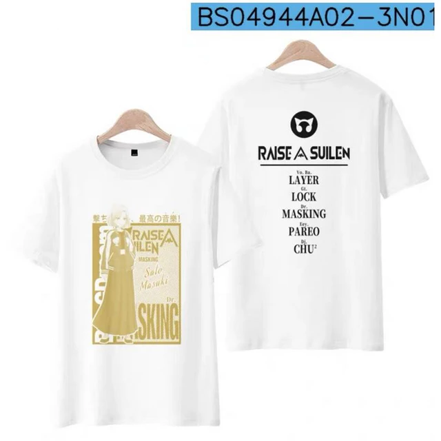 Japan Anime BanG Dream RAISE A SUILEN 3D T Shirt Women Men LAYER LOCK  MASKING PAREO CHU Short Sleeve Funny Tshirt Graphic Tees - AliExpress