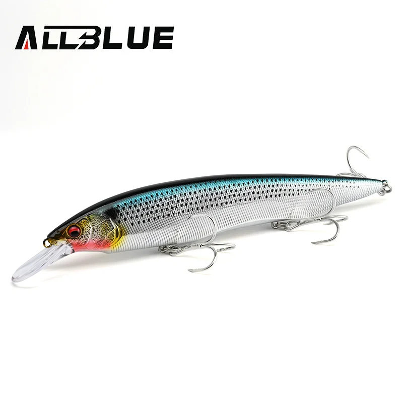 ALLBLUE KANATA + 1 плавающая рыболовная приманка, воблер, 16 см, 33 г, жесткая пластиковая приманка Longcast, гольян, щука, окунь, морская пресноводная снасти
