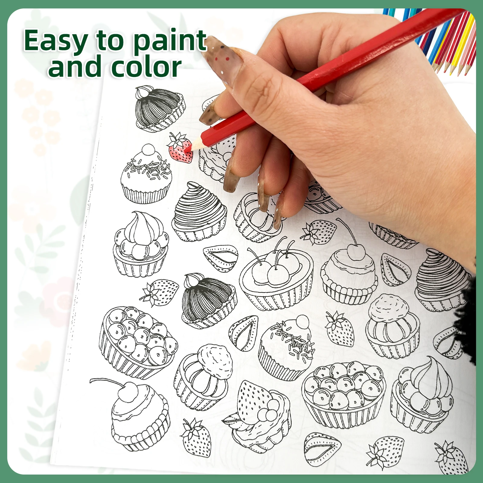 1 Set of 8 Adult Advanced Coloring Books Concentration Improvement Highly Difficult Patterns Free Play Fashion Gifts