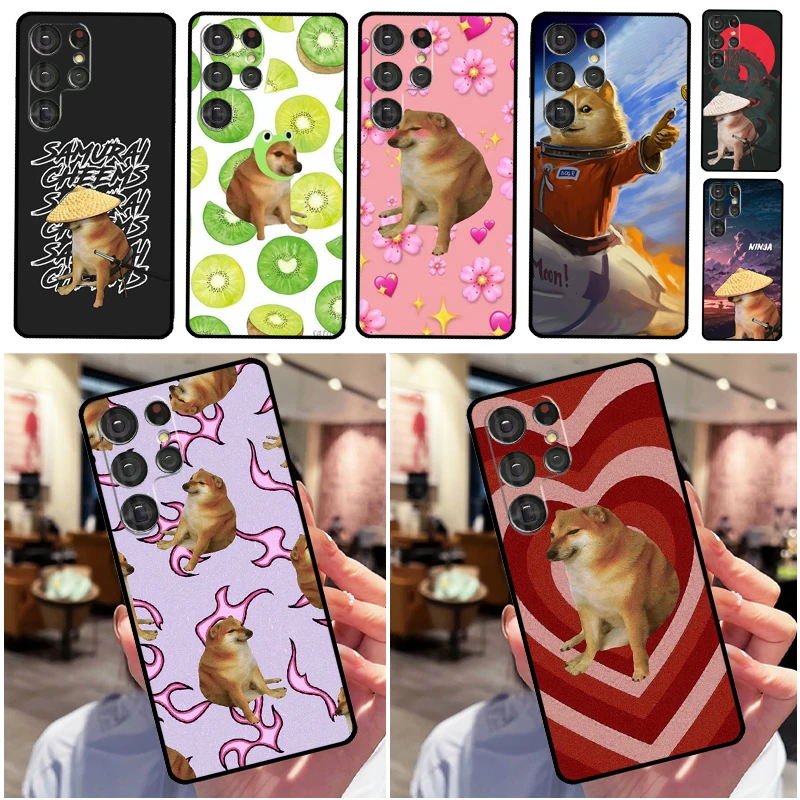 Doge Dog Cheems Meme Case For Samsung Galaxy S20 S21 FE Plus Note 20 Ultra S8 S9 S10 Note 10 Plus TPU Cover