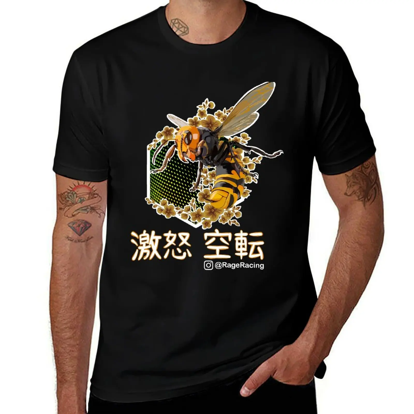 Hachi: Raging Hornet T-Shirt Stretch Fabric Comfort T-Shirt