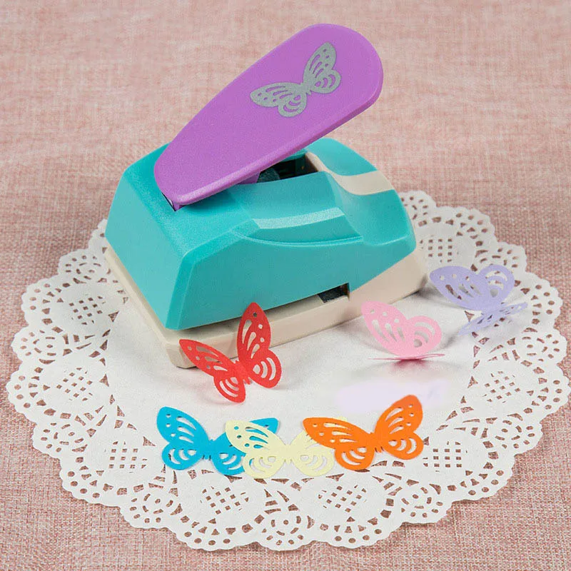 Scrapbook Punch Handmade Cutter Card Craft Calico Printing Kid DIY Flower Paper Craft Punch Hole Puncher Large Butterfly 3D Shap