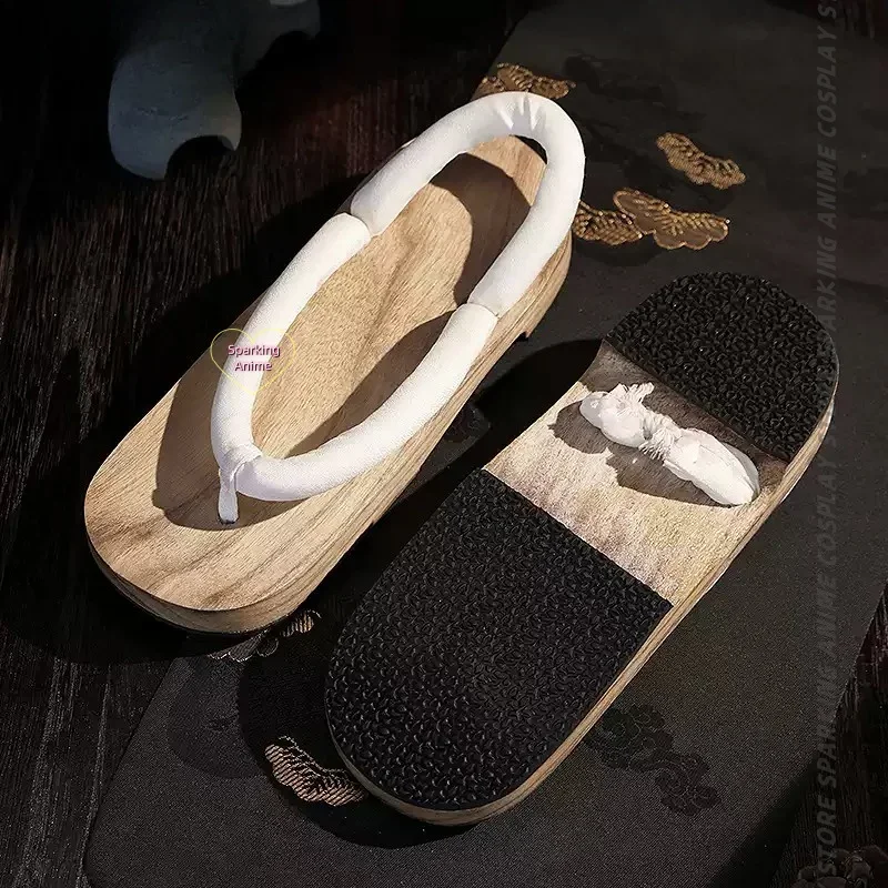 Tanjiro Giyuu Zenitsu Nezuko Muichirou Mitsuri Cosplay Shoes Anime Men Women Wooden Clogs Shoes for Comic Con Event view 3