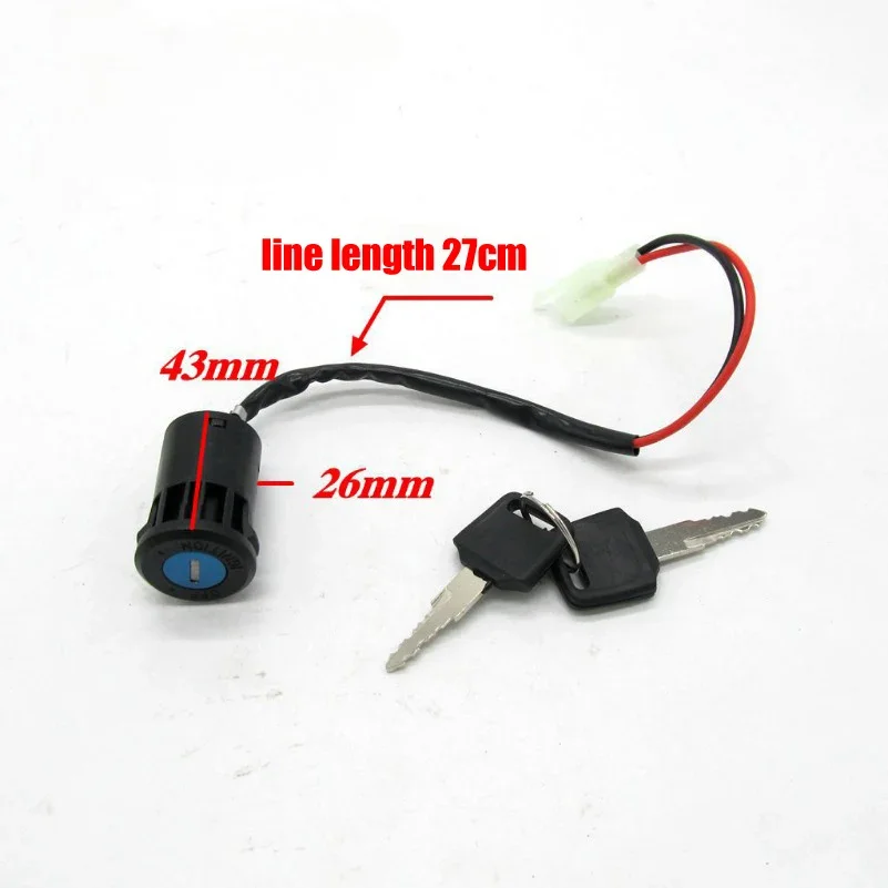 Universal Motorcycle Ignition Switch Waterproof Electric Door Lock Electric Start Atv Key for Honda Yamaha Kawasaki Suzuki 4pin