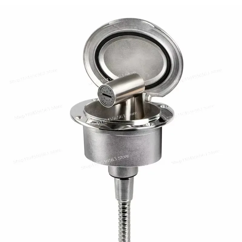

Marine Deck Shower 316 Stainless Steel Recessed Flush Mount Shower Kit