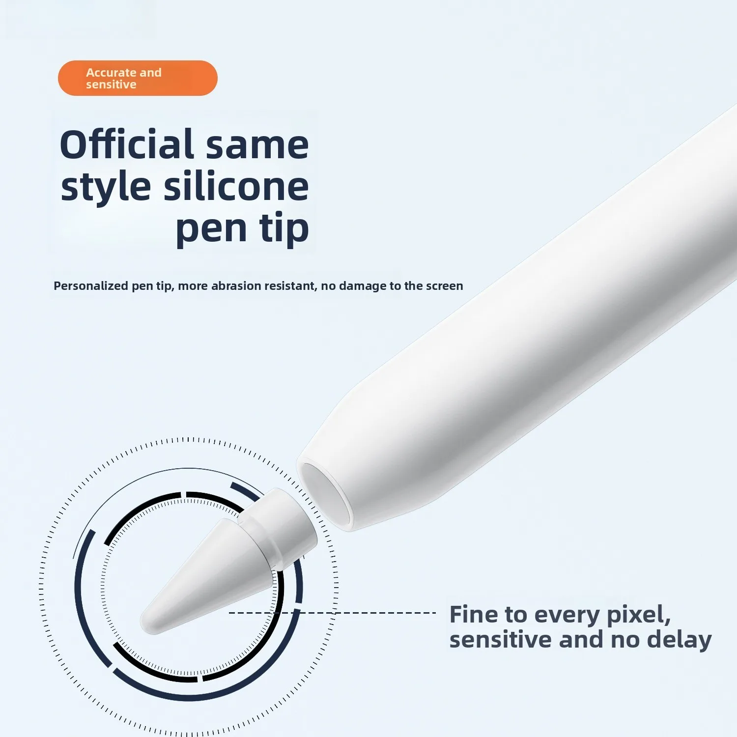Replacement Tips with Dual Resistance, Compatible with Apple Pencil 1st & 2nd Generation