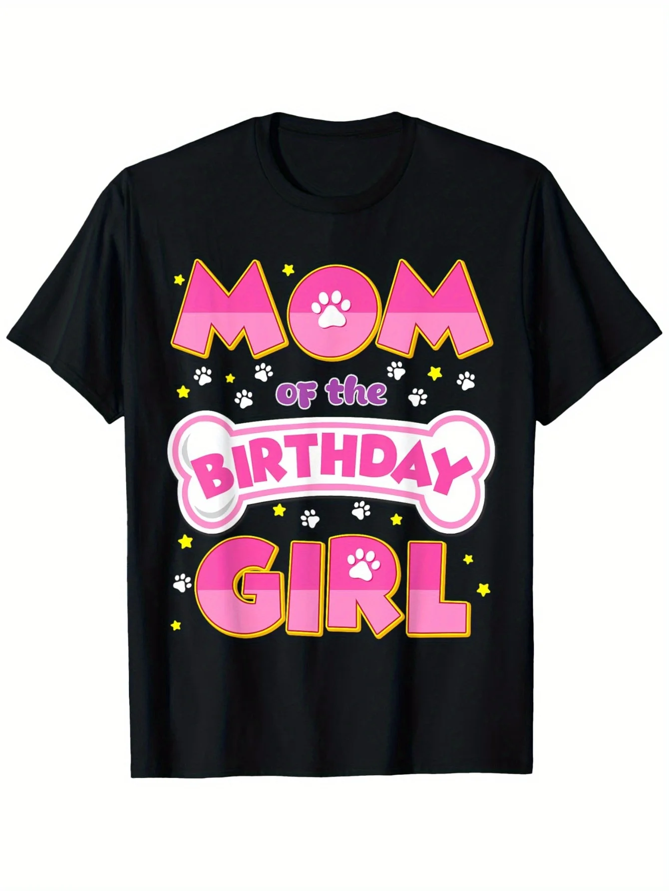 Mom And Dad Of The Birthday Stylish Summer Top Dog Family Party Decor T-Shirt T-shirt for St. Patrick's Day Easter Gifts for Fat