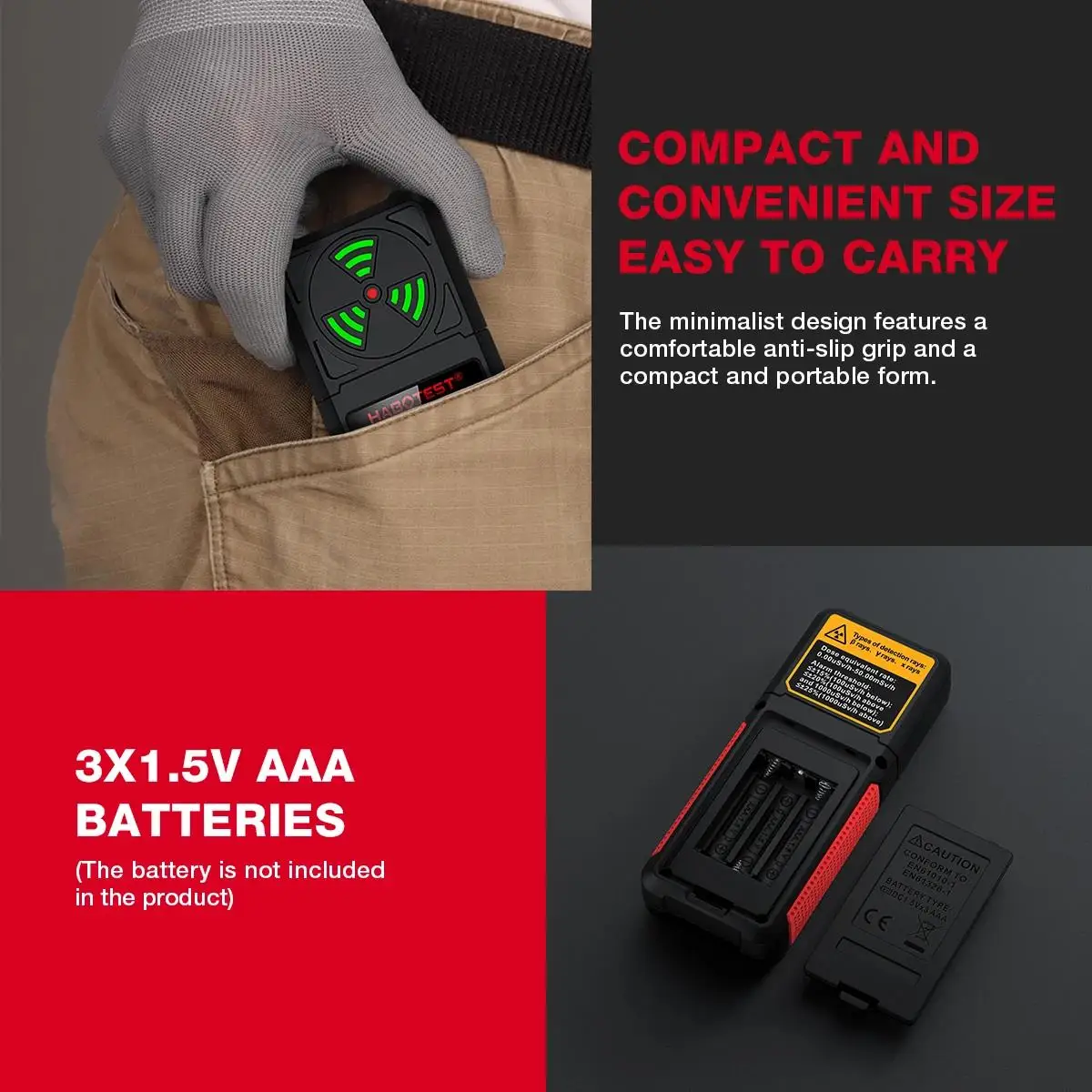 HABOTEST HT627 EMF Meter Professionelle Elektromagnetische Feld Strahlung Detektor Handheld Tragbare Radio Frequenz Warn Meter – Detail 10