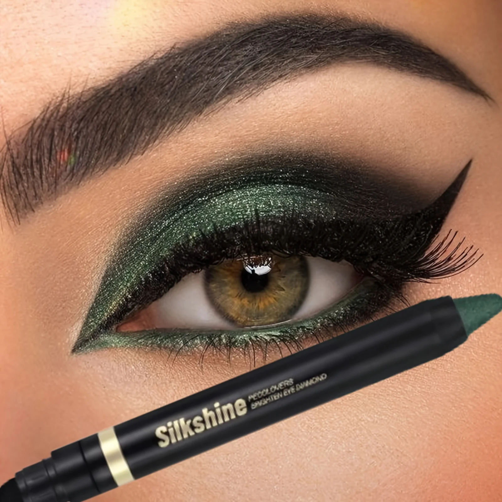 1PC Sparkling Eyeshadow Stick - Waterproof Long-Lasting, Smooth Application, Bold Stage Makeup, Christmas Makeup, High-Quality Cosmetics, Ideal Holiday Gift for Women