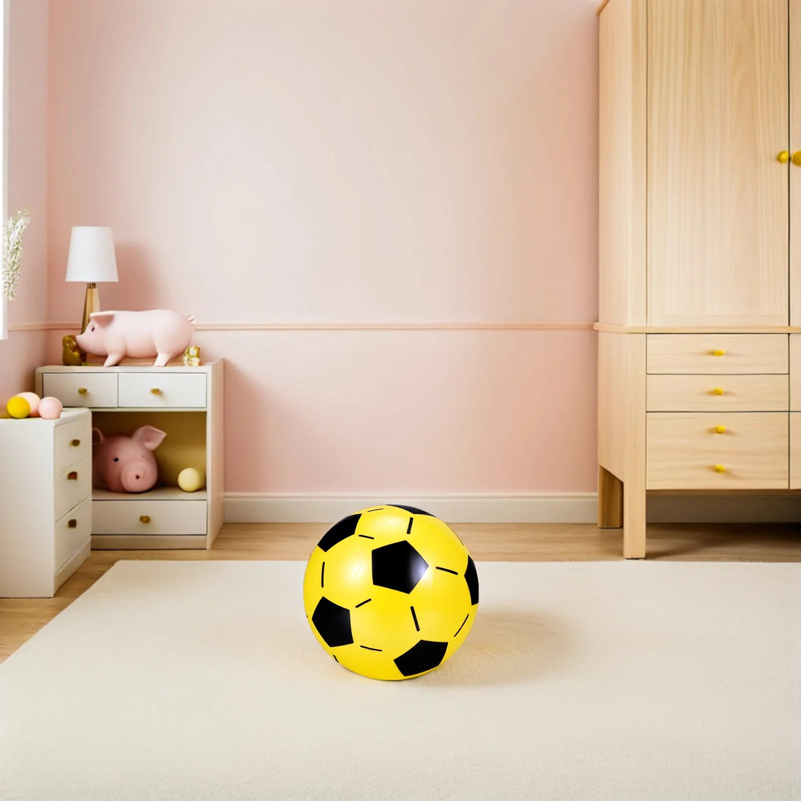 

4 Pcs Inflatable Football for Children Kids Children’s Balls Sports Toys Basketball