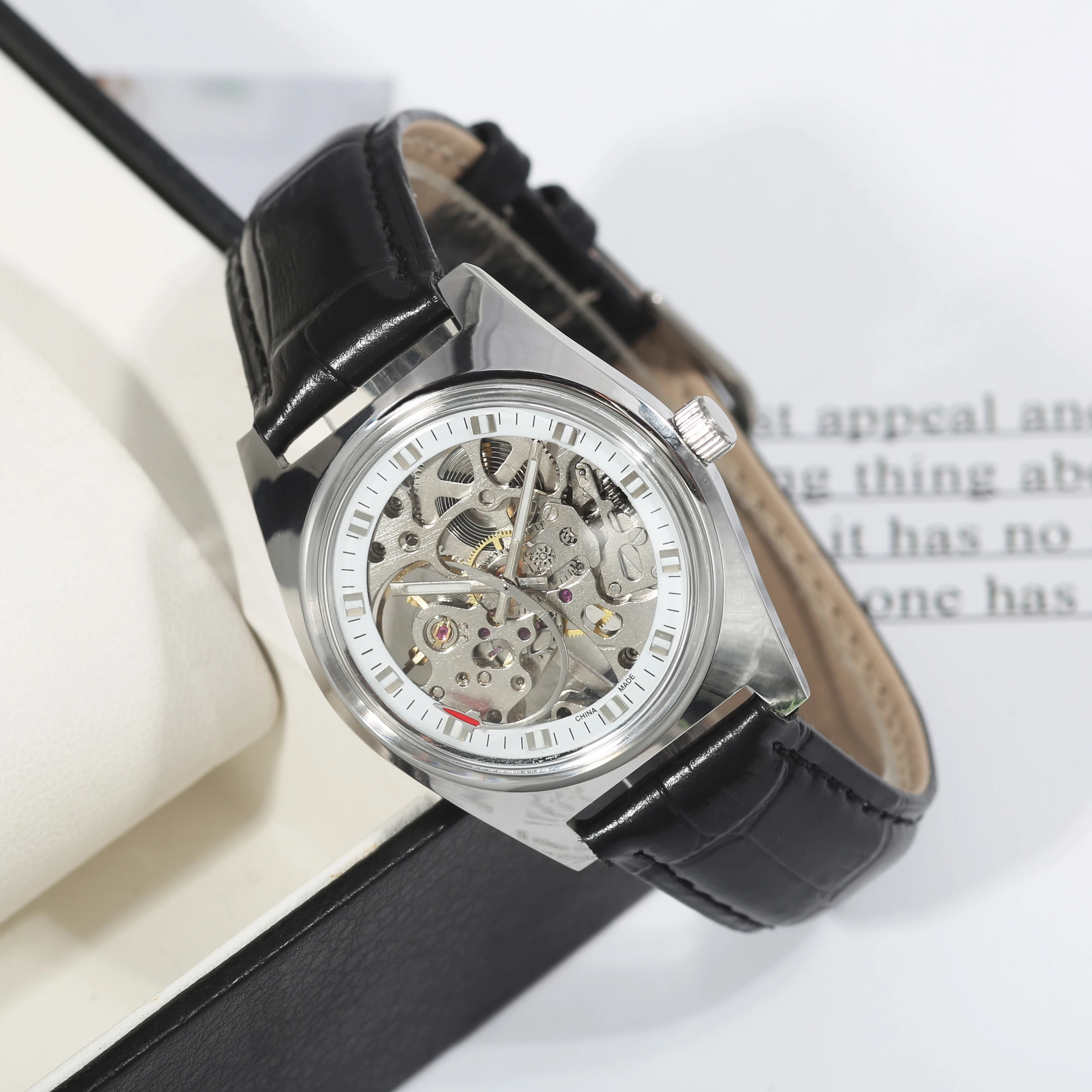 7120 Men Bauhaus Hand Wind Mechanical Watch Waterproof Business Daily Dress Watch Gentleman Wholesale Dropshipping