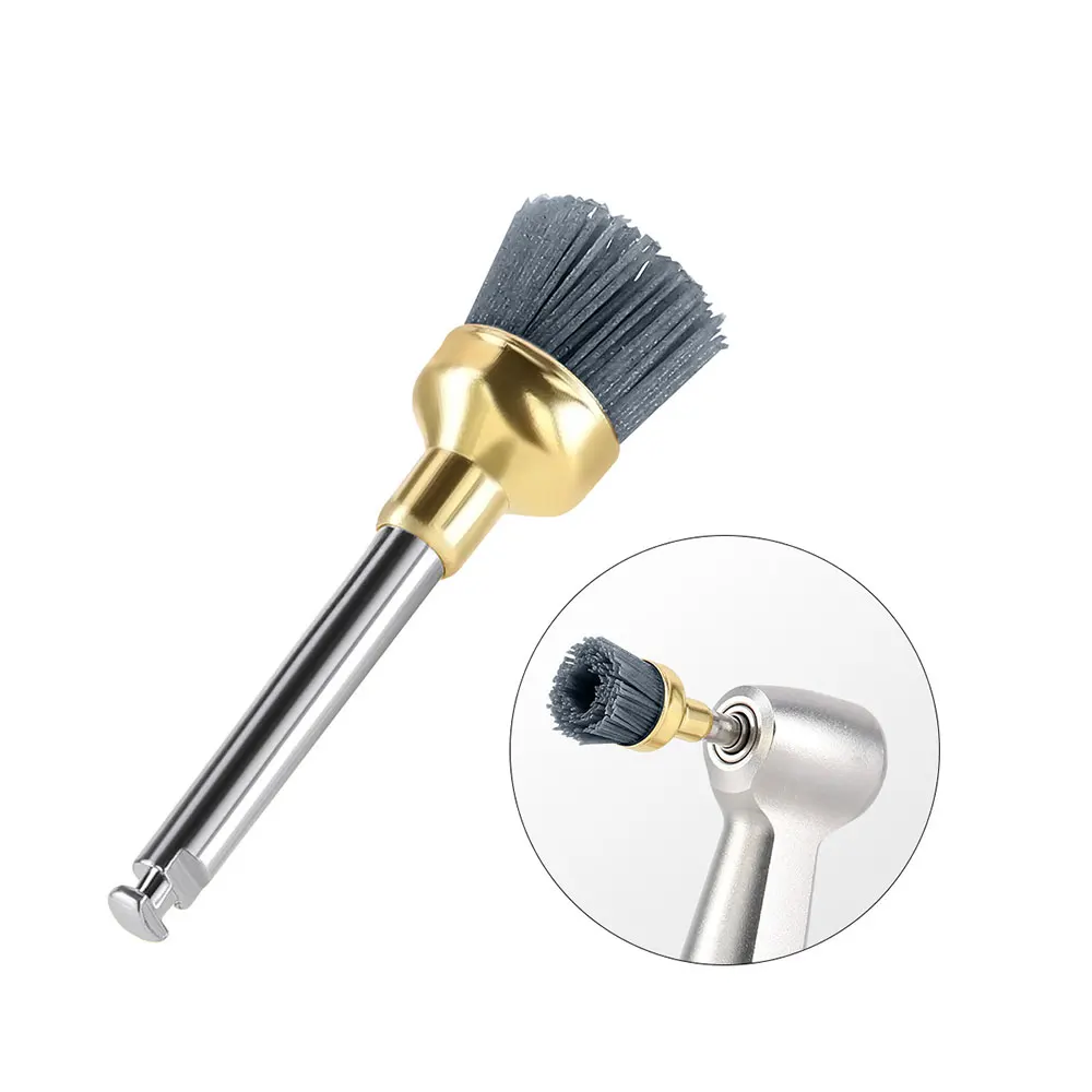 10PCS AZDENT Dental Polieren Pinsel Aluminium Oxid Siliziumkarbid Polieren Prophy Pinsel Werkzeug für Contra Winkel Handstück – Detail 11